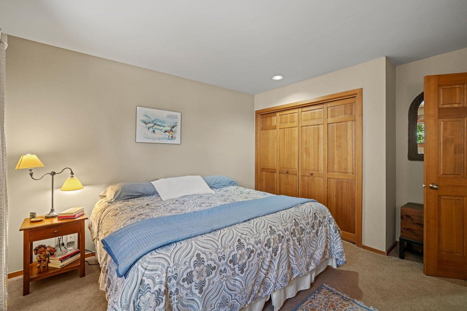 One of three bedrooms on the main level.