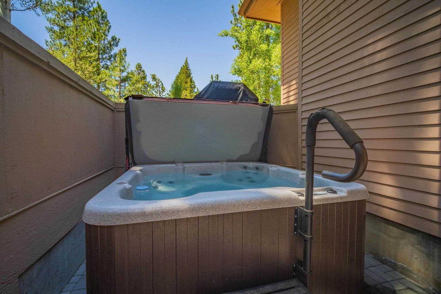 Close up of the hot tub.