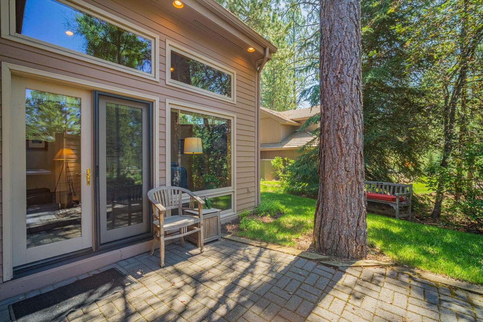 Ground level patio.