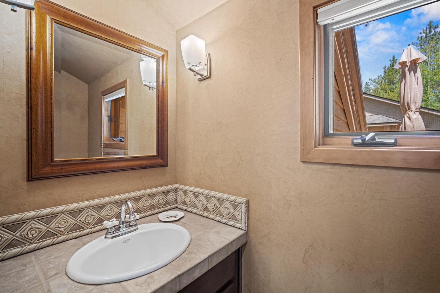 Powder bathroom.