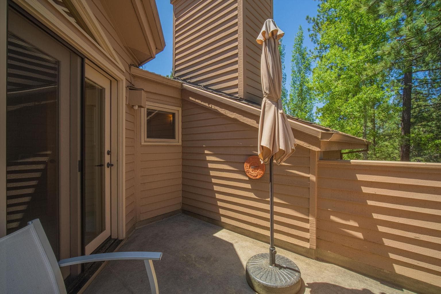 Private deck off the primary suite.