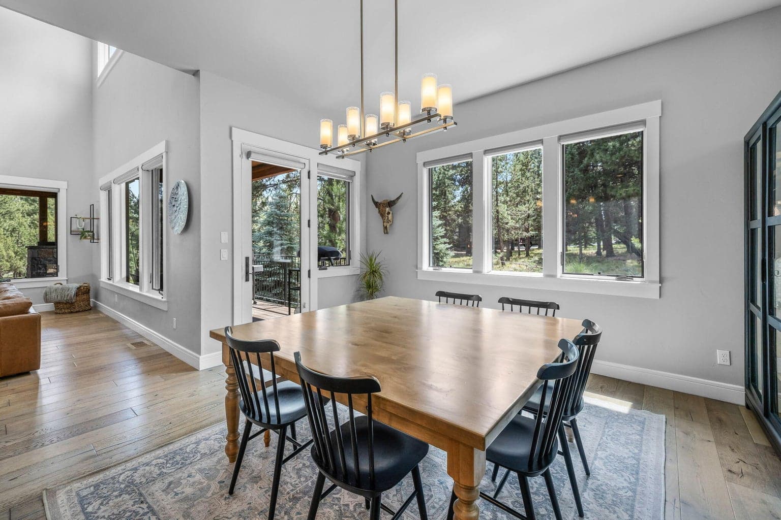 Light-filled Dining with access to covered back deck for easy grilling and entertaining.