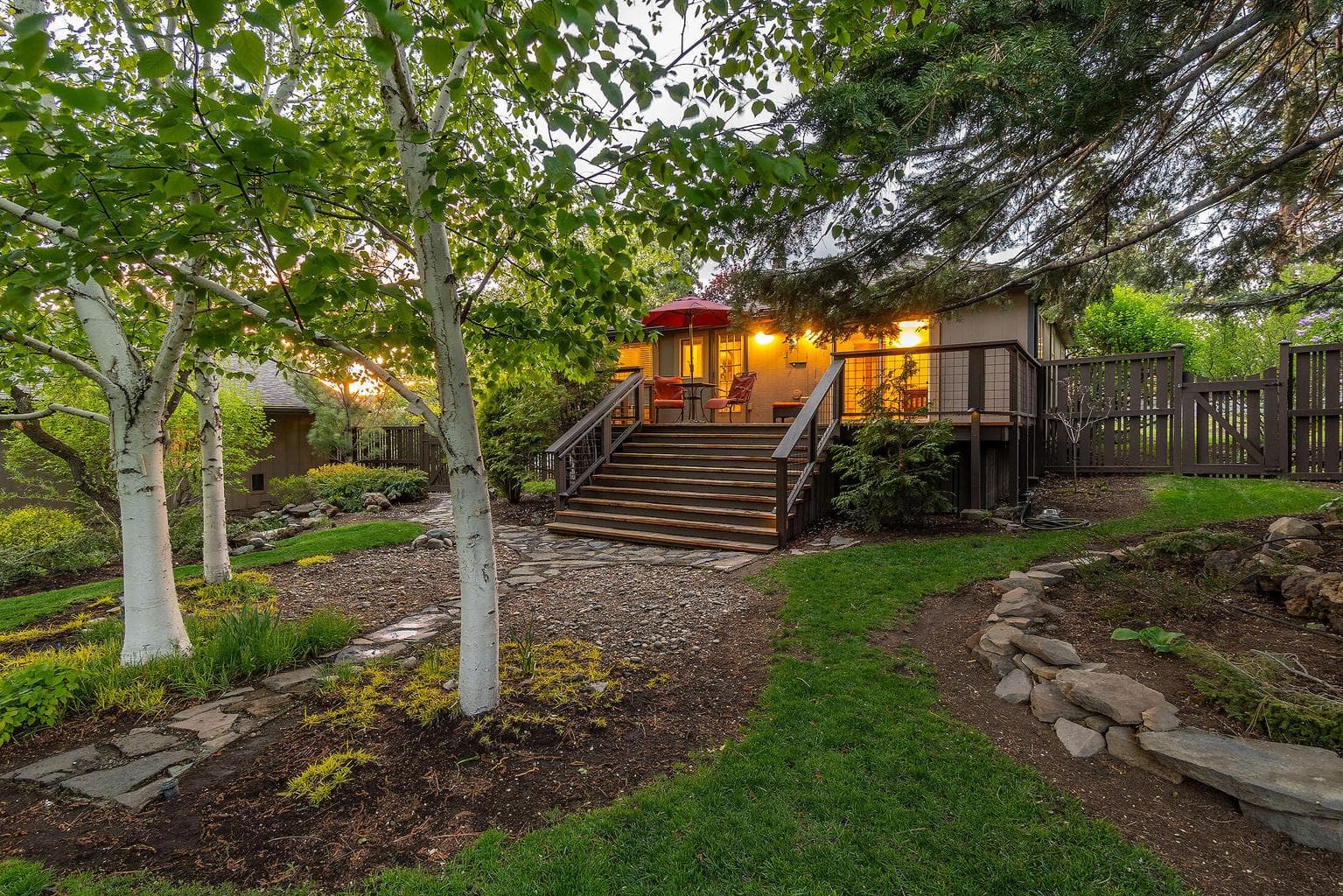 tranquil backyard