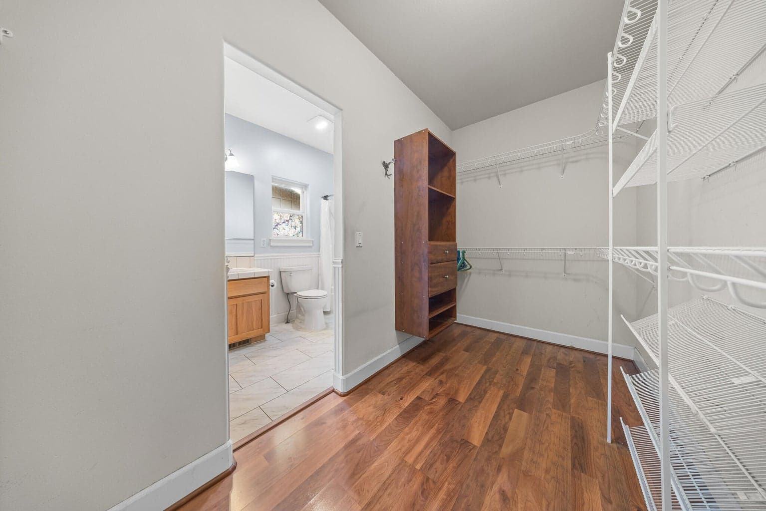 Primary walk in closet