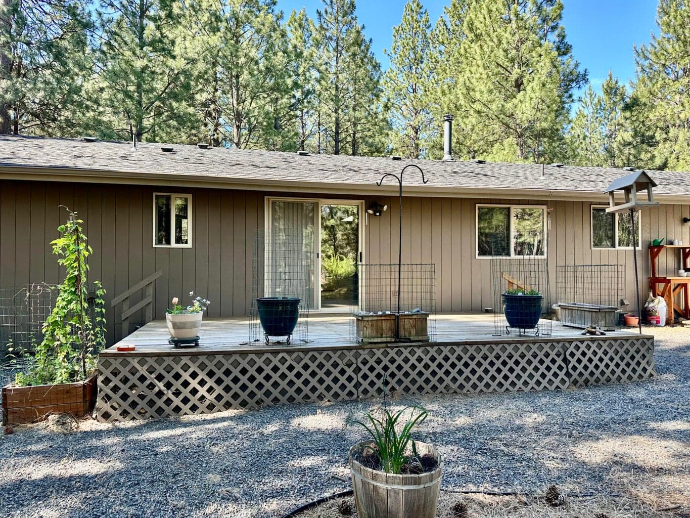 Large Backyard Deck