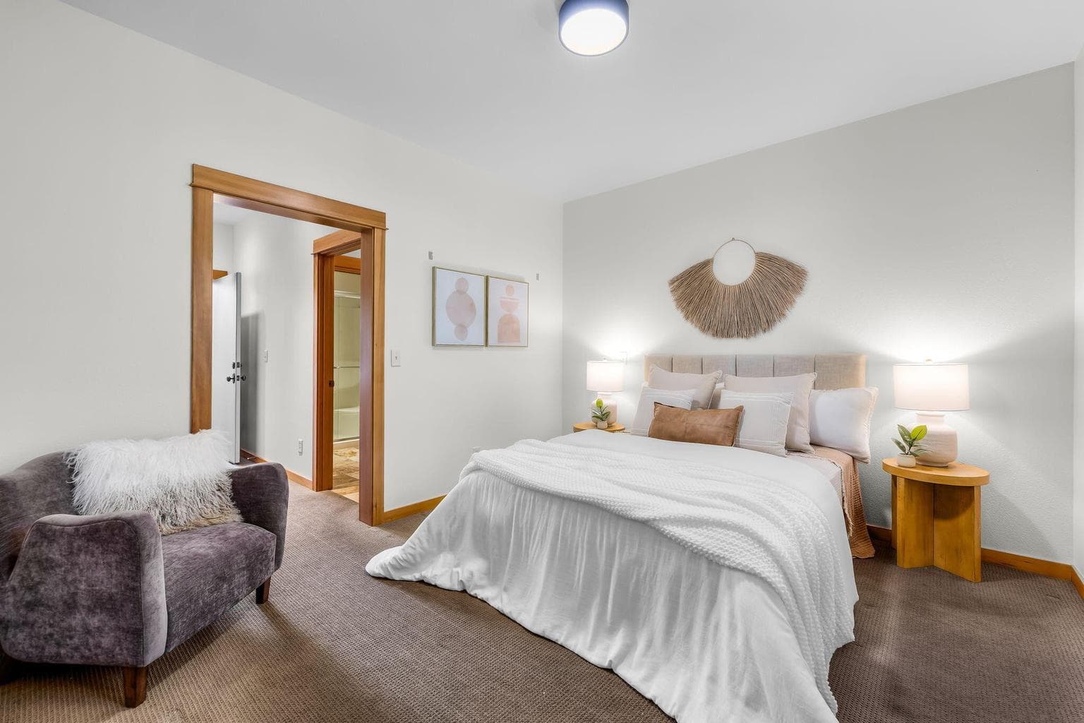 Primary suite on main level