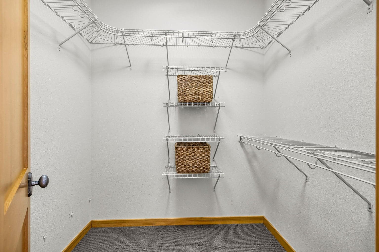 Upper primary bedroom walk in closet.