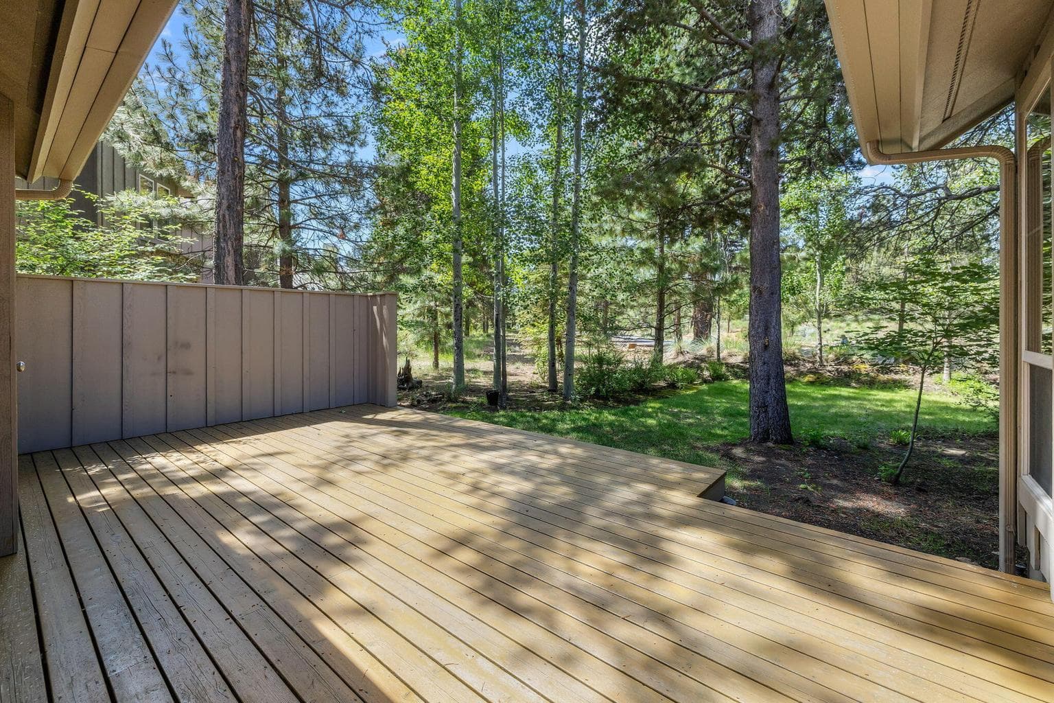 Back deck