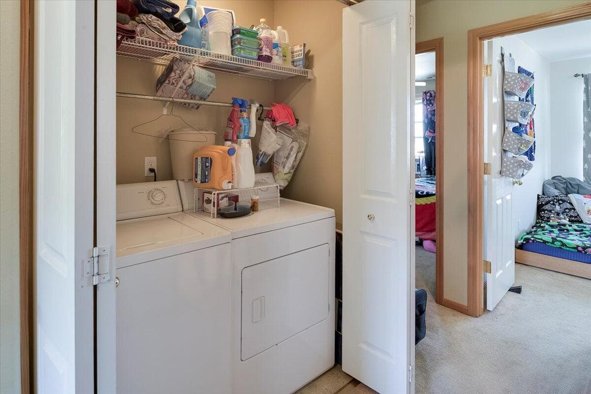 Hallway Laundry Closet