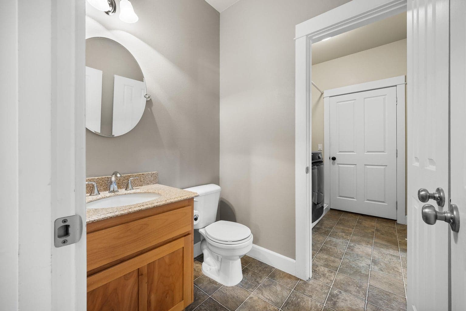 Half bath down