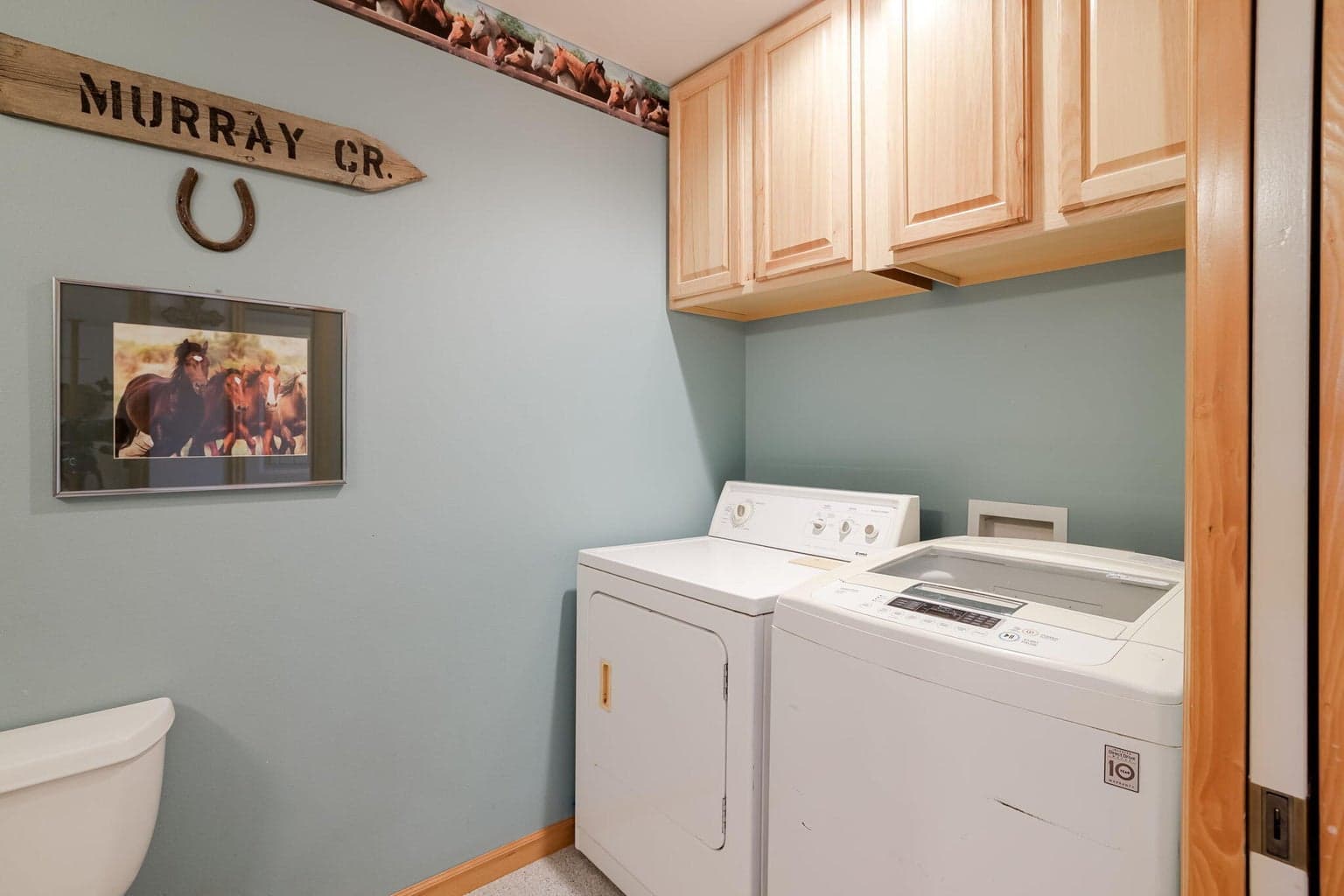 Half Bath & Laundry Room