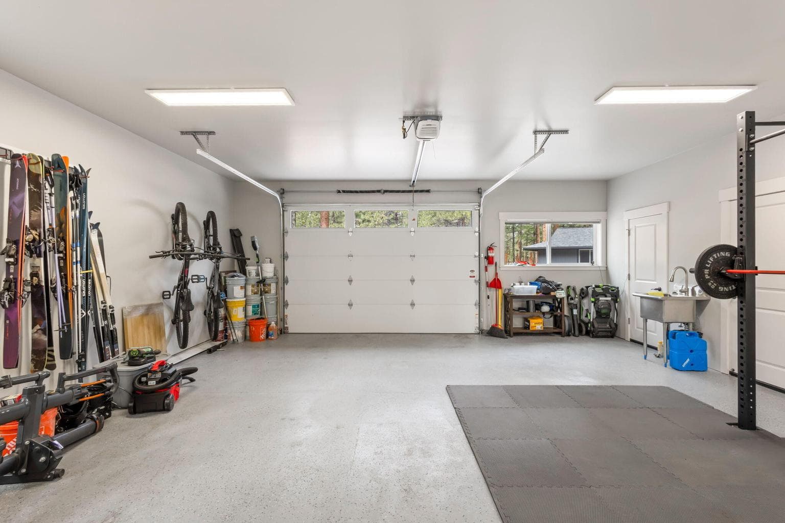 Garage/shop under detached guest quarters.