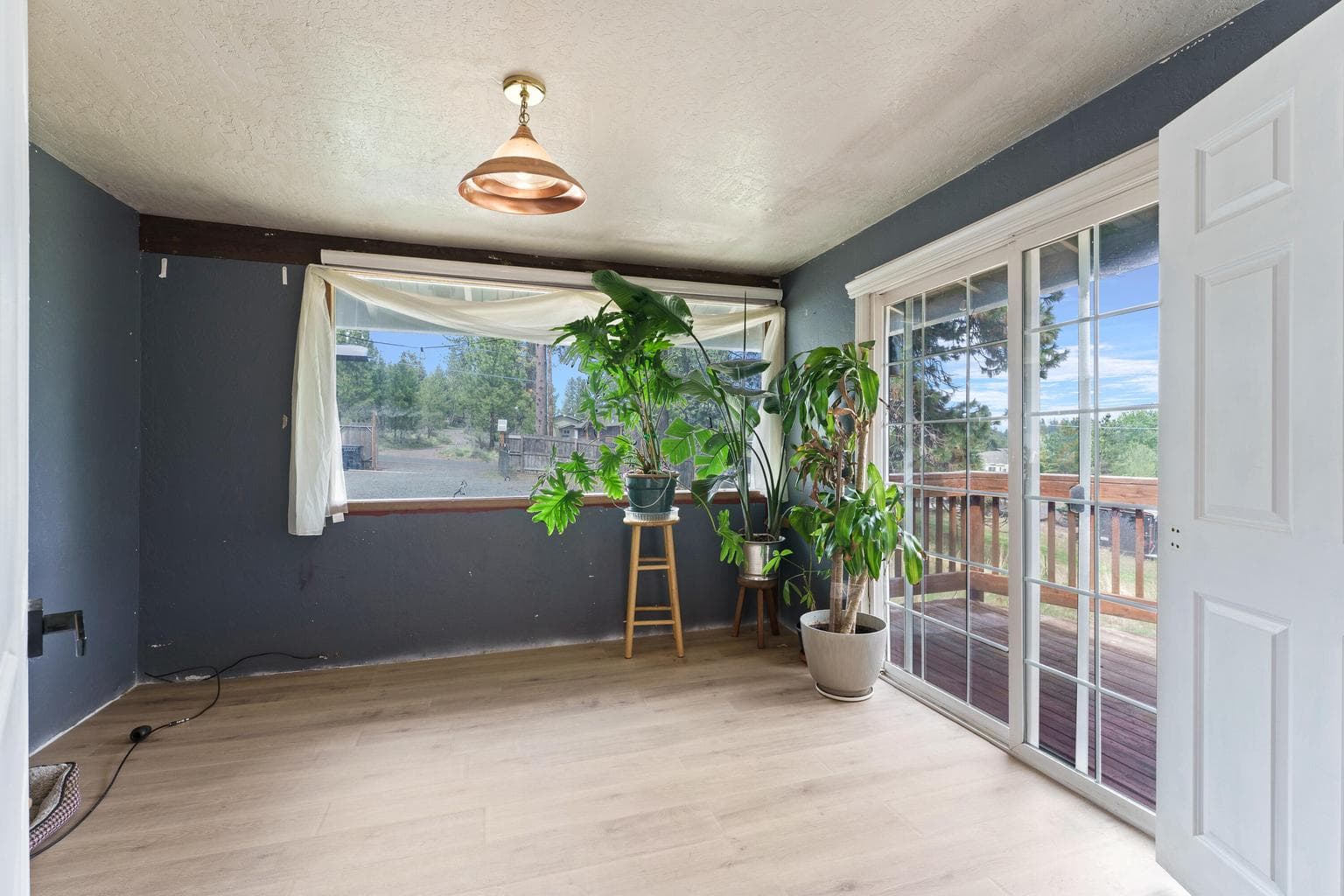 Front office with deck