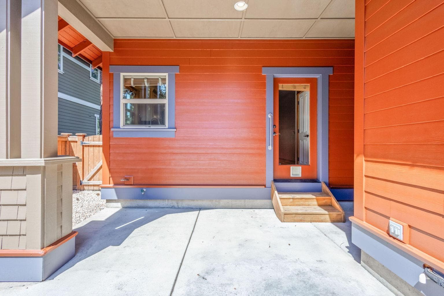Covered rear patio