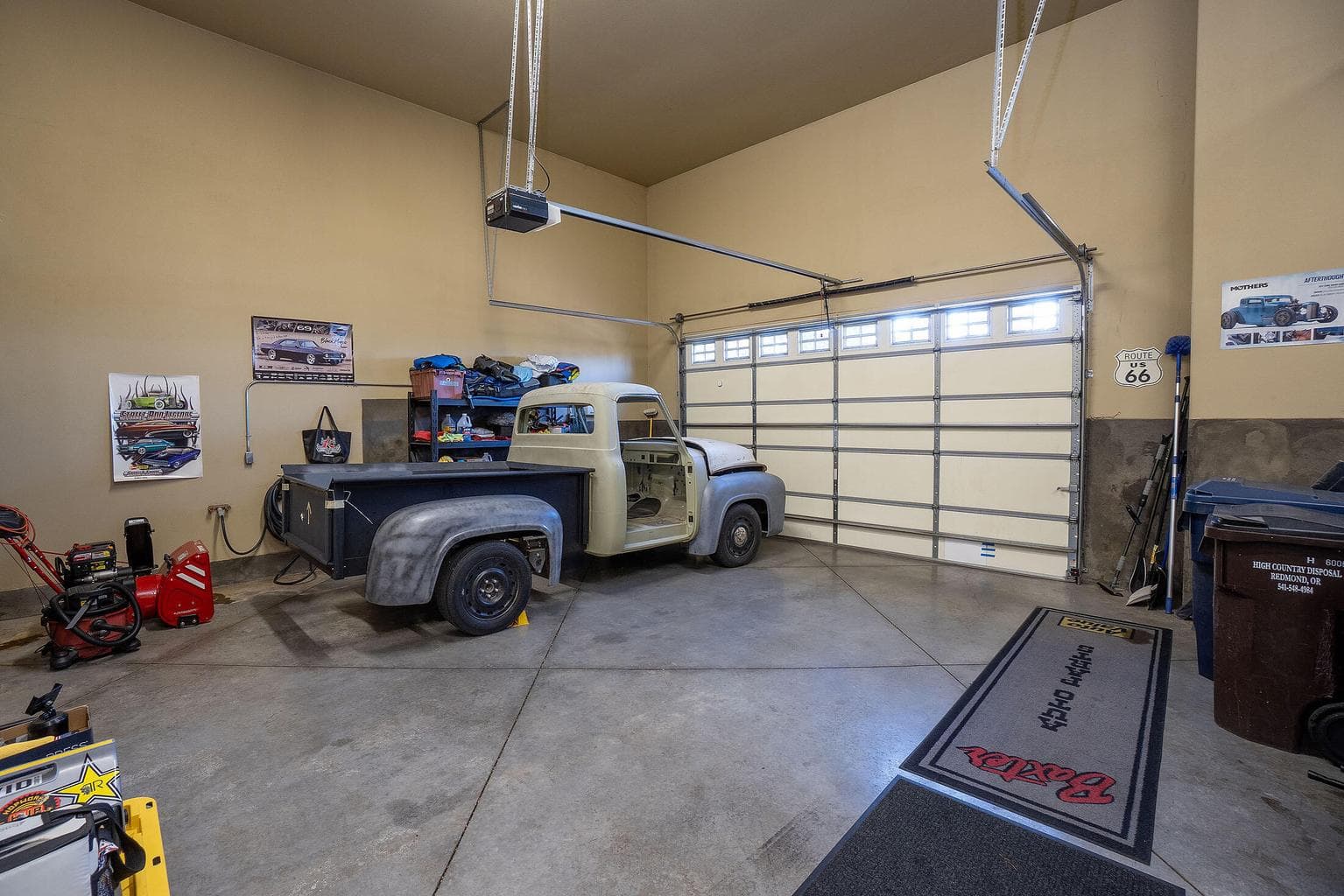 Oversize 2 car + RV garage.