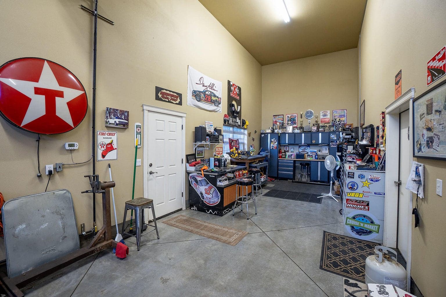 Shop area at the back of the RV