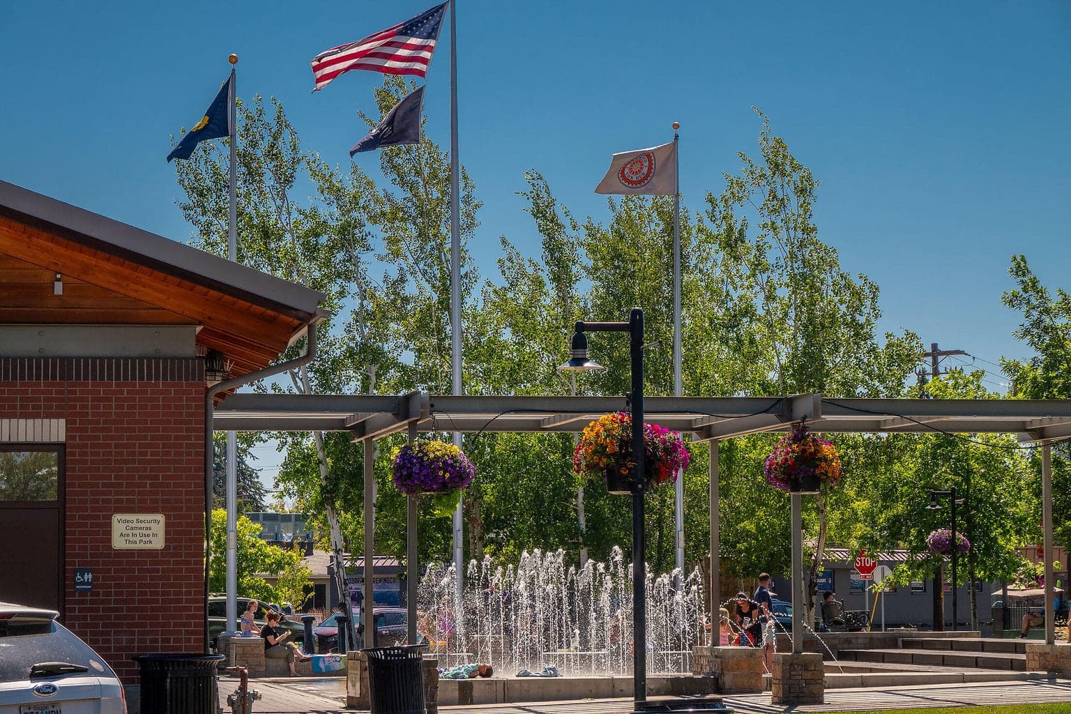 Fun splash pad.