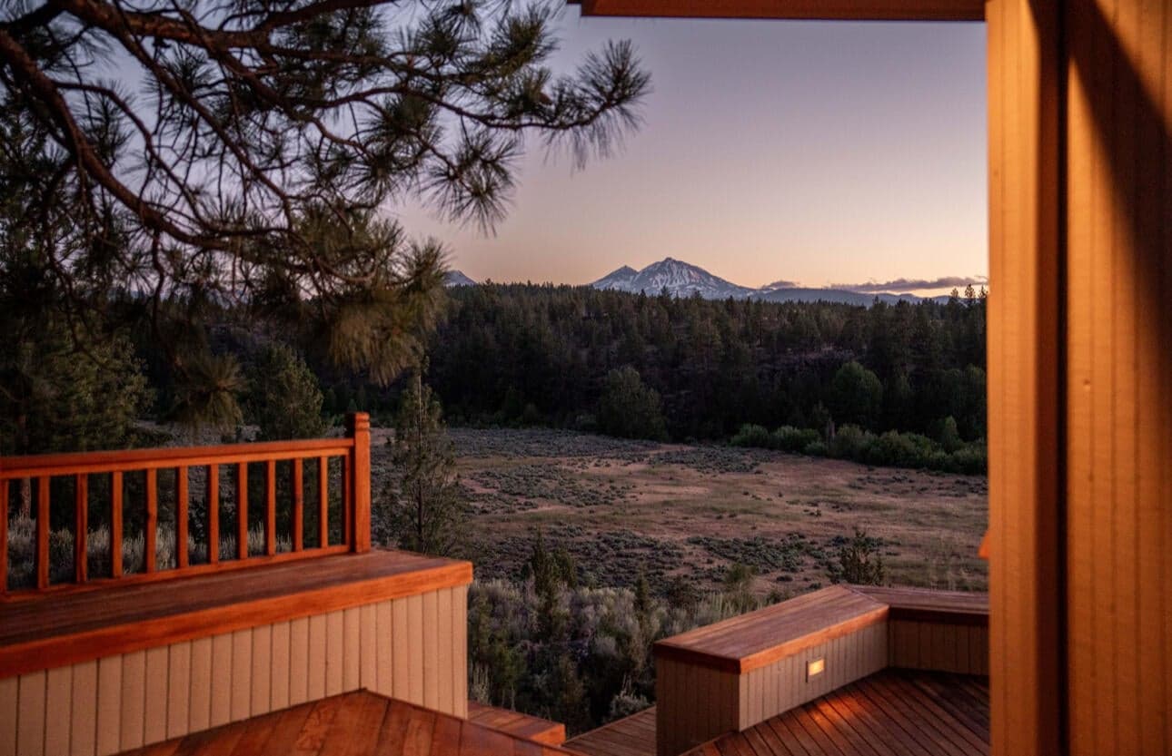 You still have views from the kitchen patio.