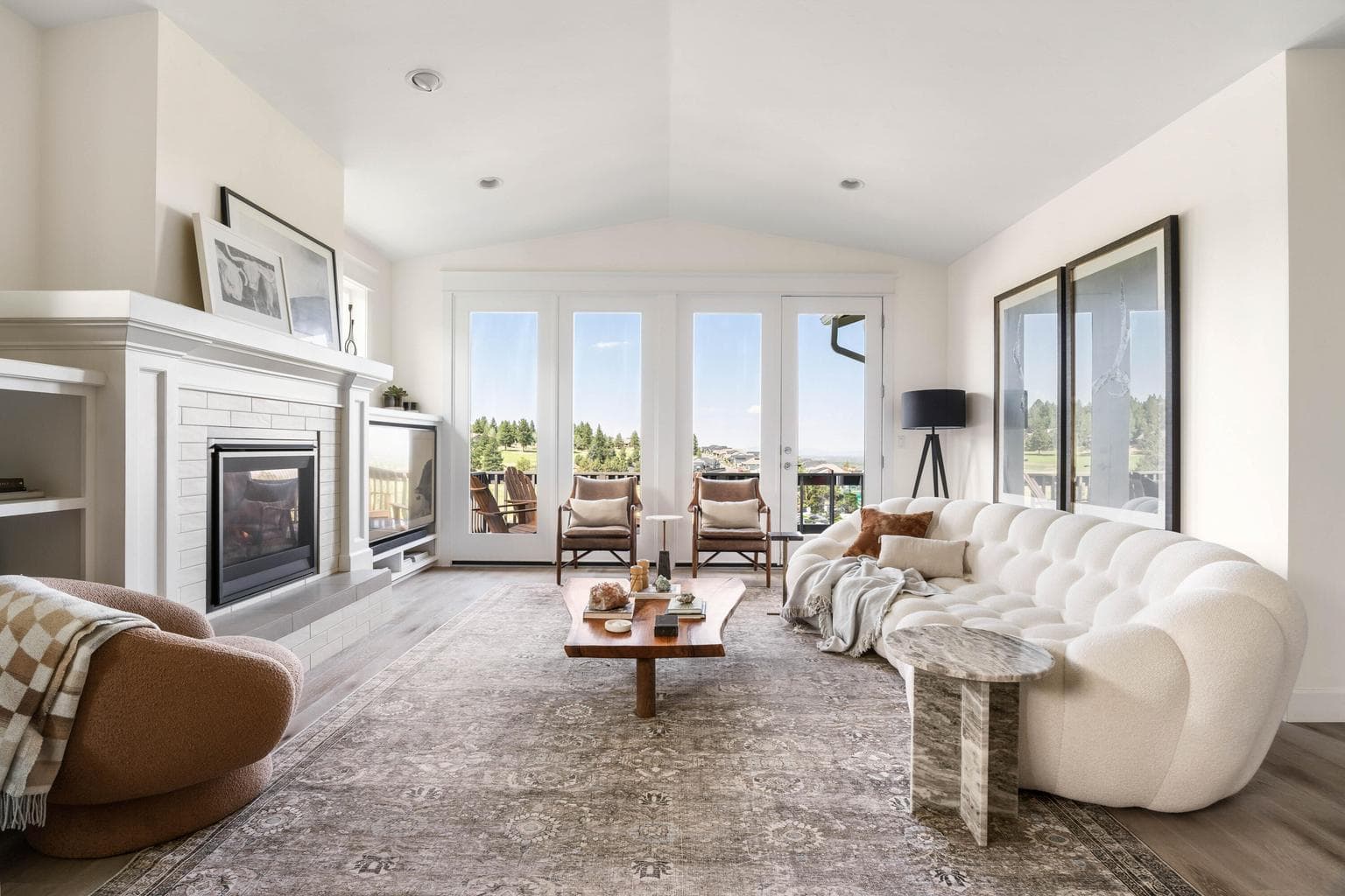 Light pouring into living room