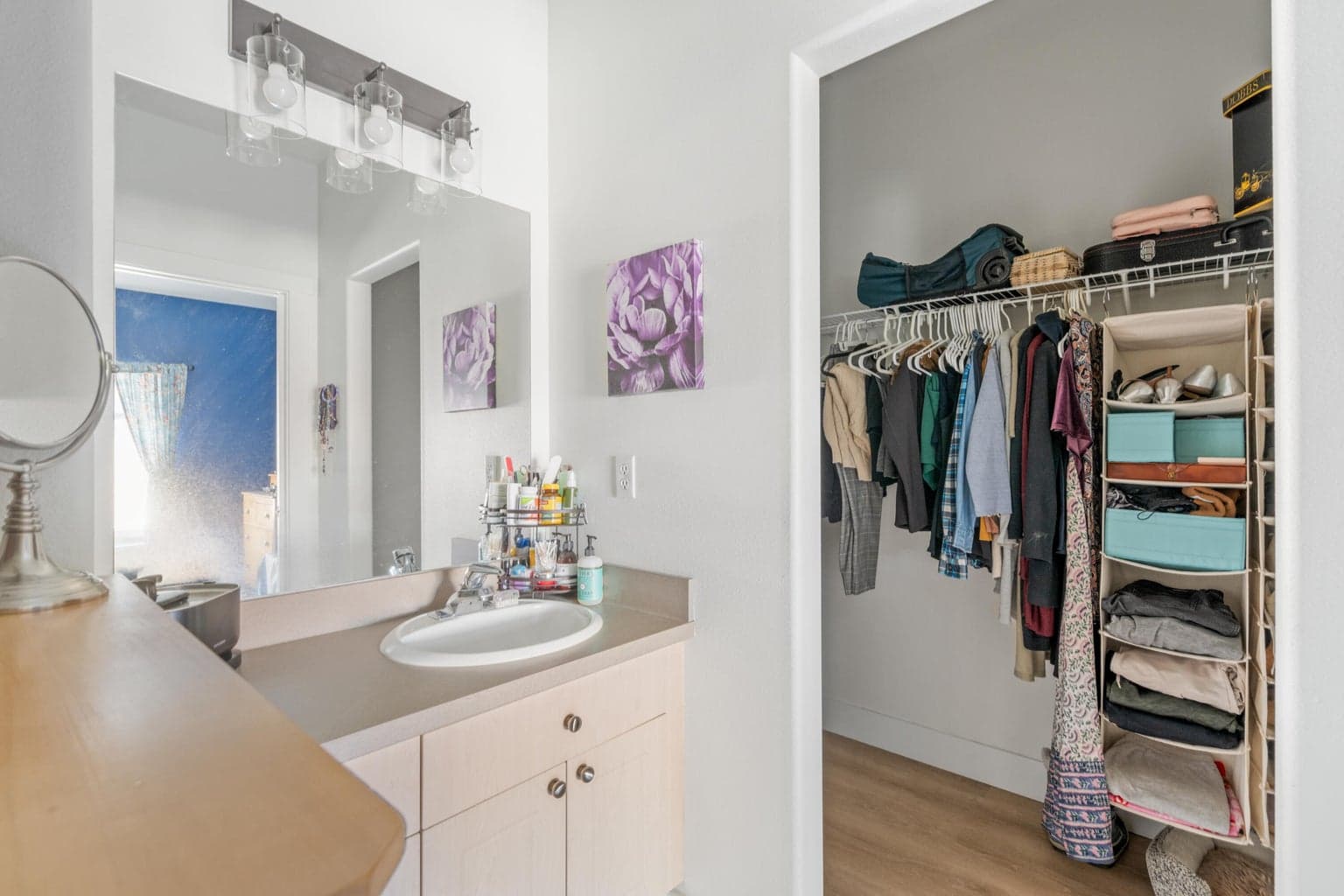 Primary walk in closet