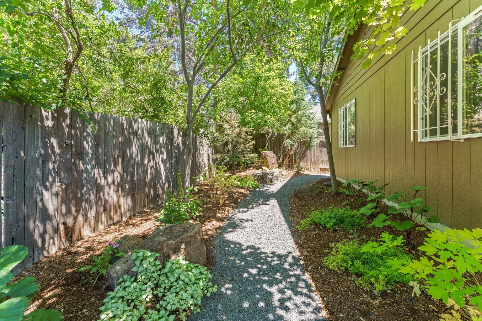 walking path through the secret garden