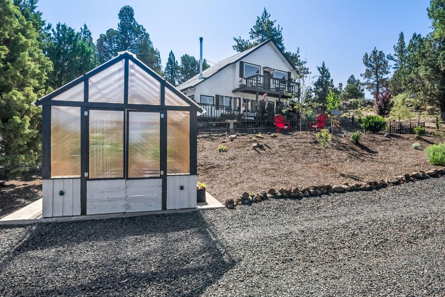 Front of Home with Greenhouse