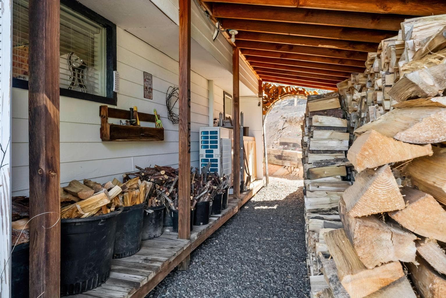 Covered Storage Area