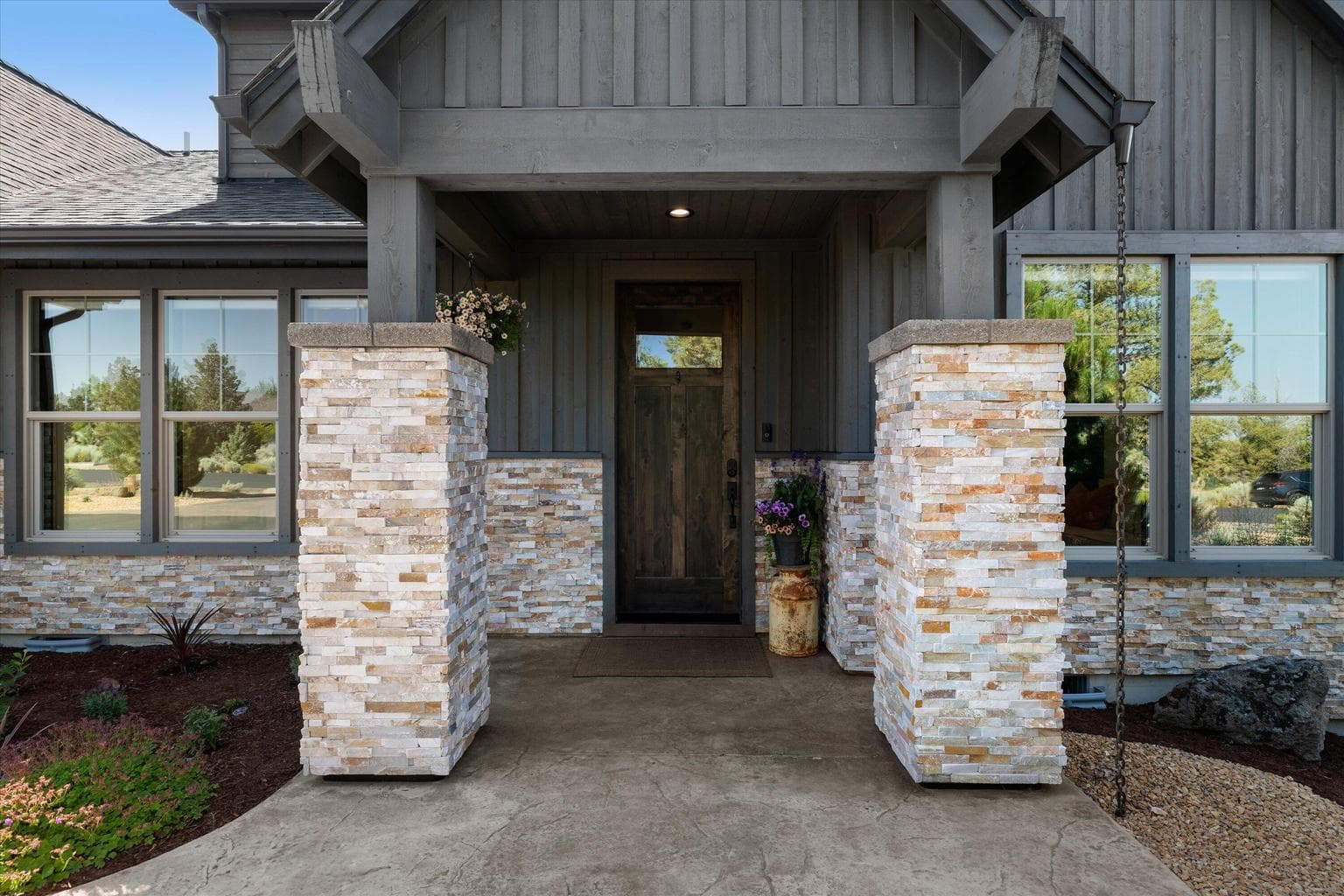 Covered front entrance