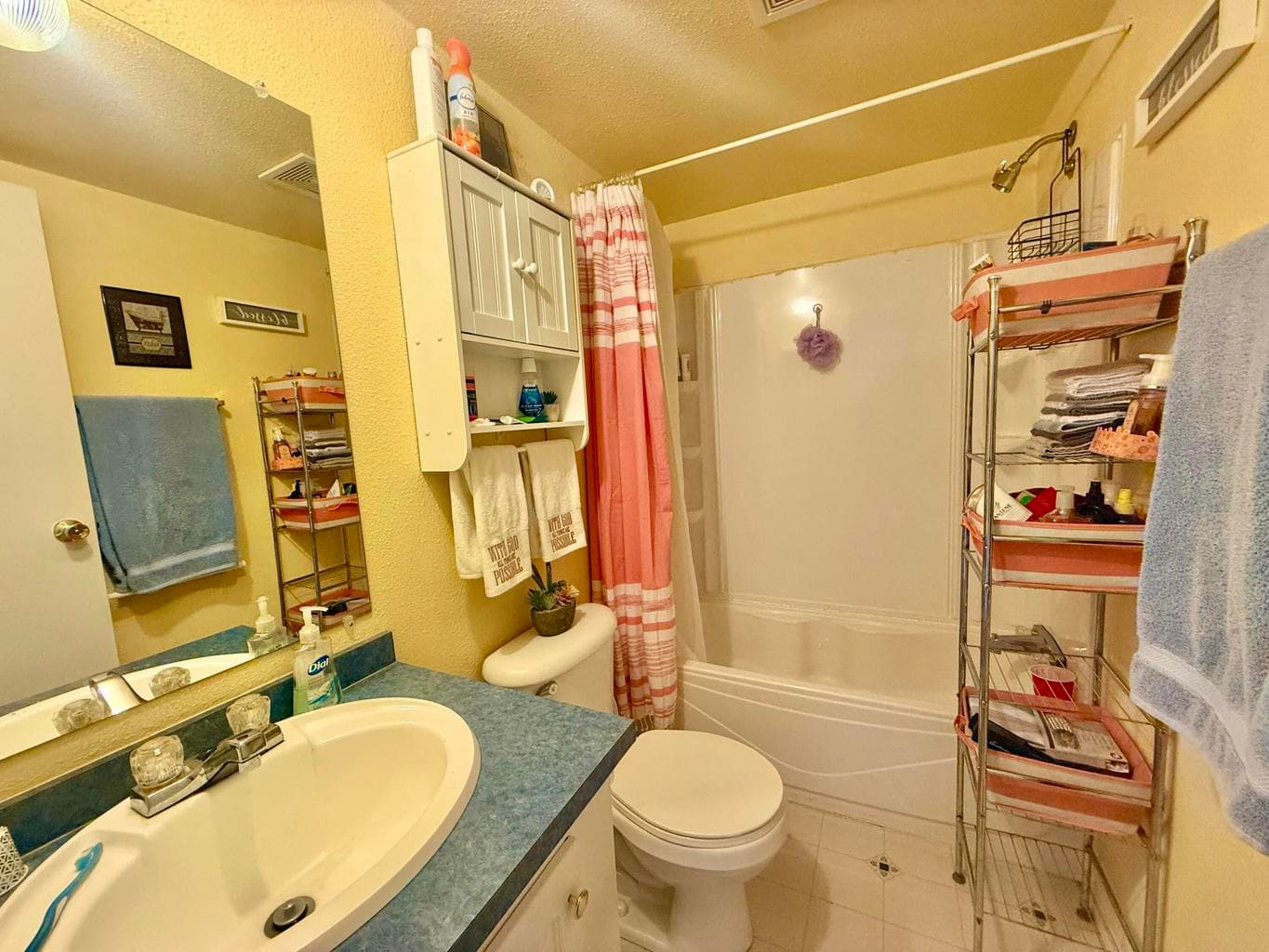 Guest bath with tub/shower combo