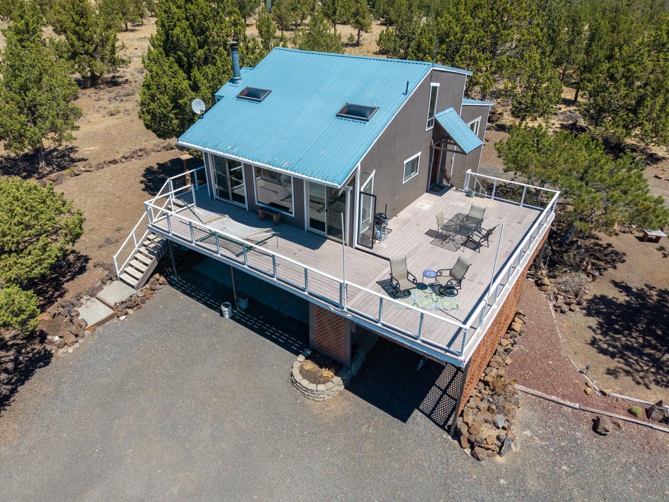 Aerial photo of house
