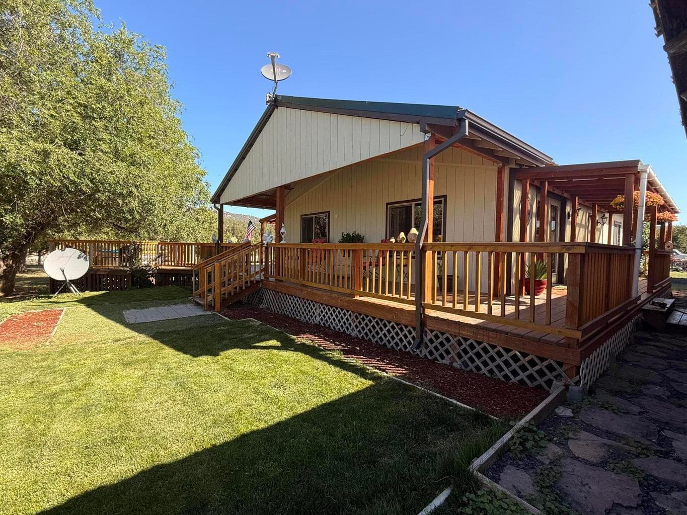 Yard space off side of home