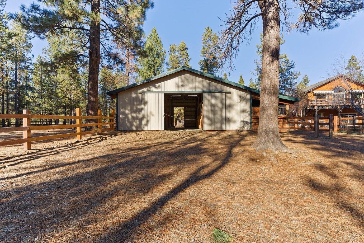 Rear Access to Barn leading to expansive acreage