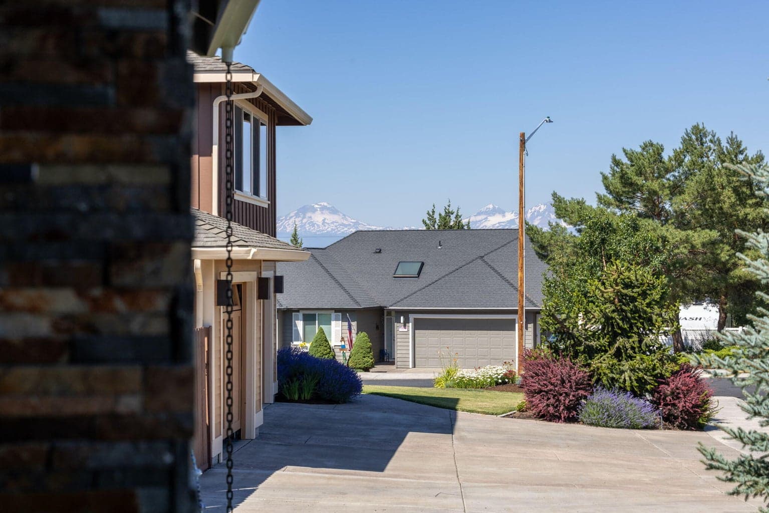 Views of Three Sisters From Front Porch