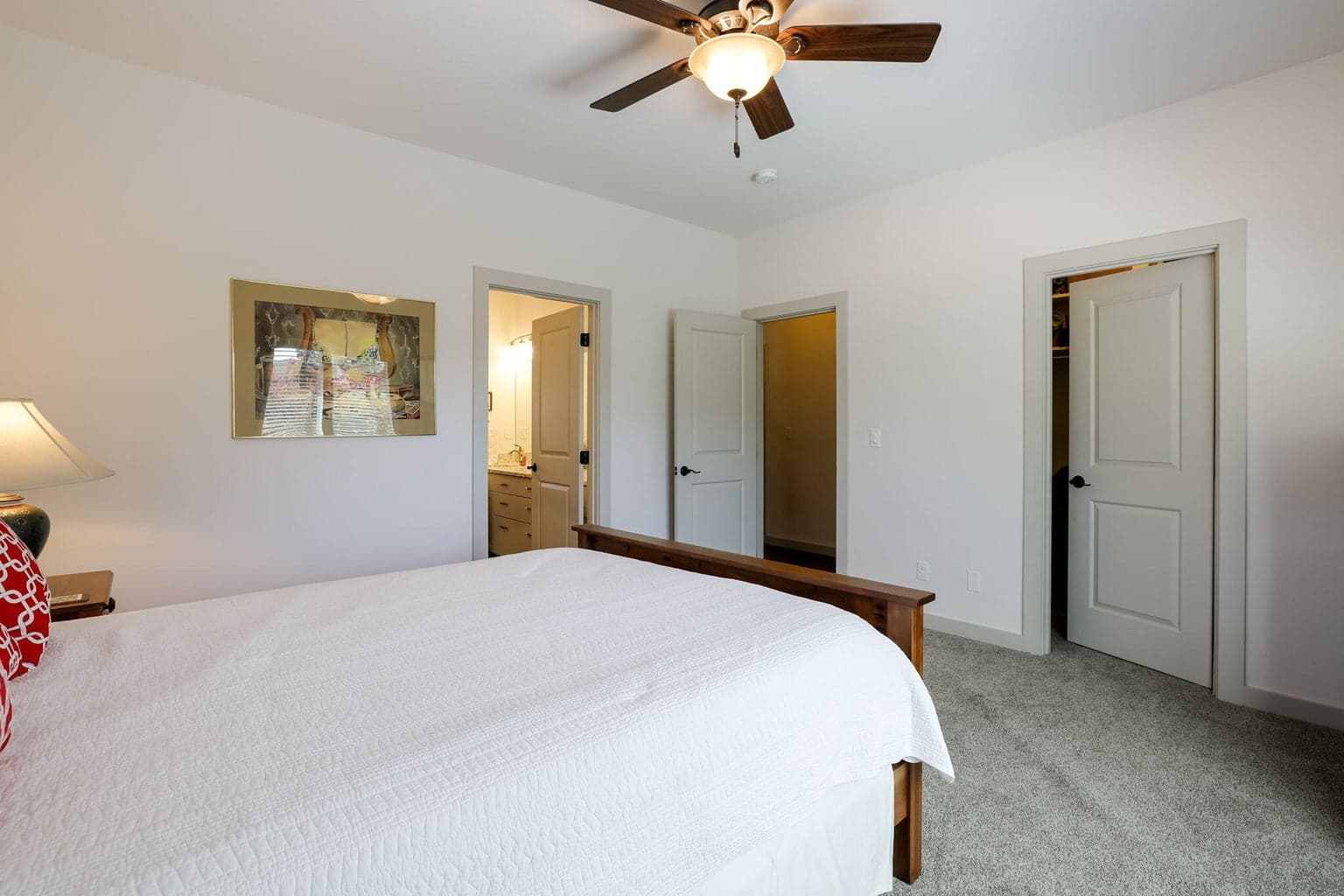 Ceiling Fan and Walk-in Closet