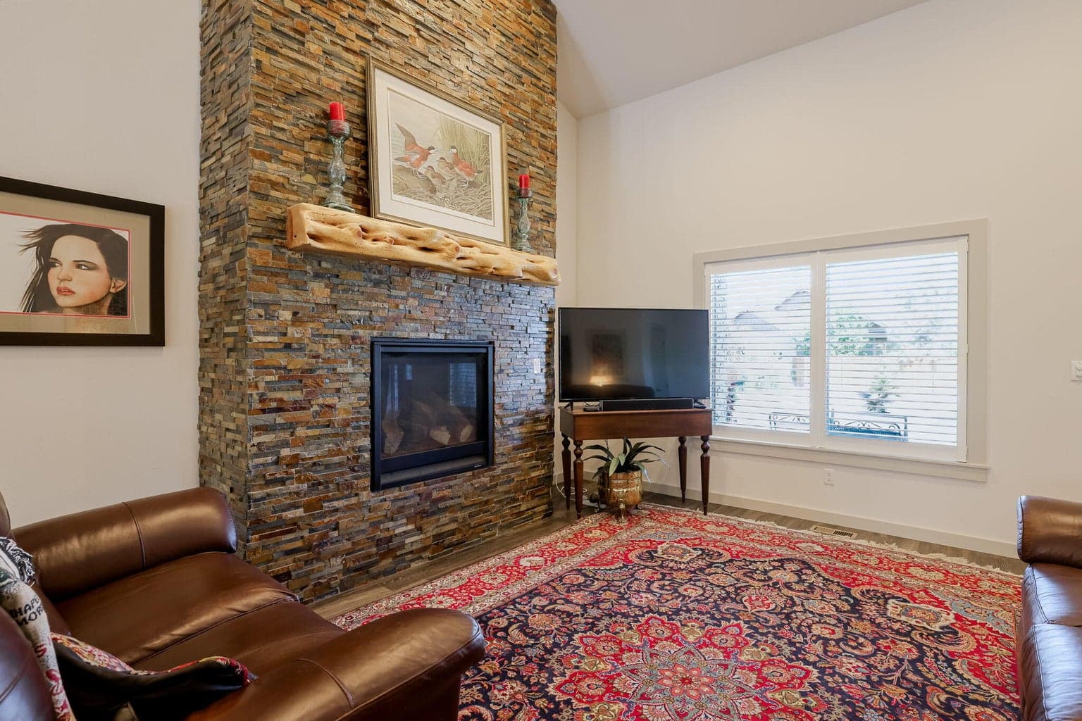 There are Connections To Install a TV Above the Mantle
