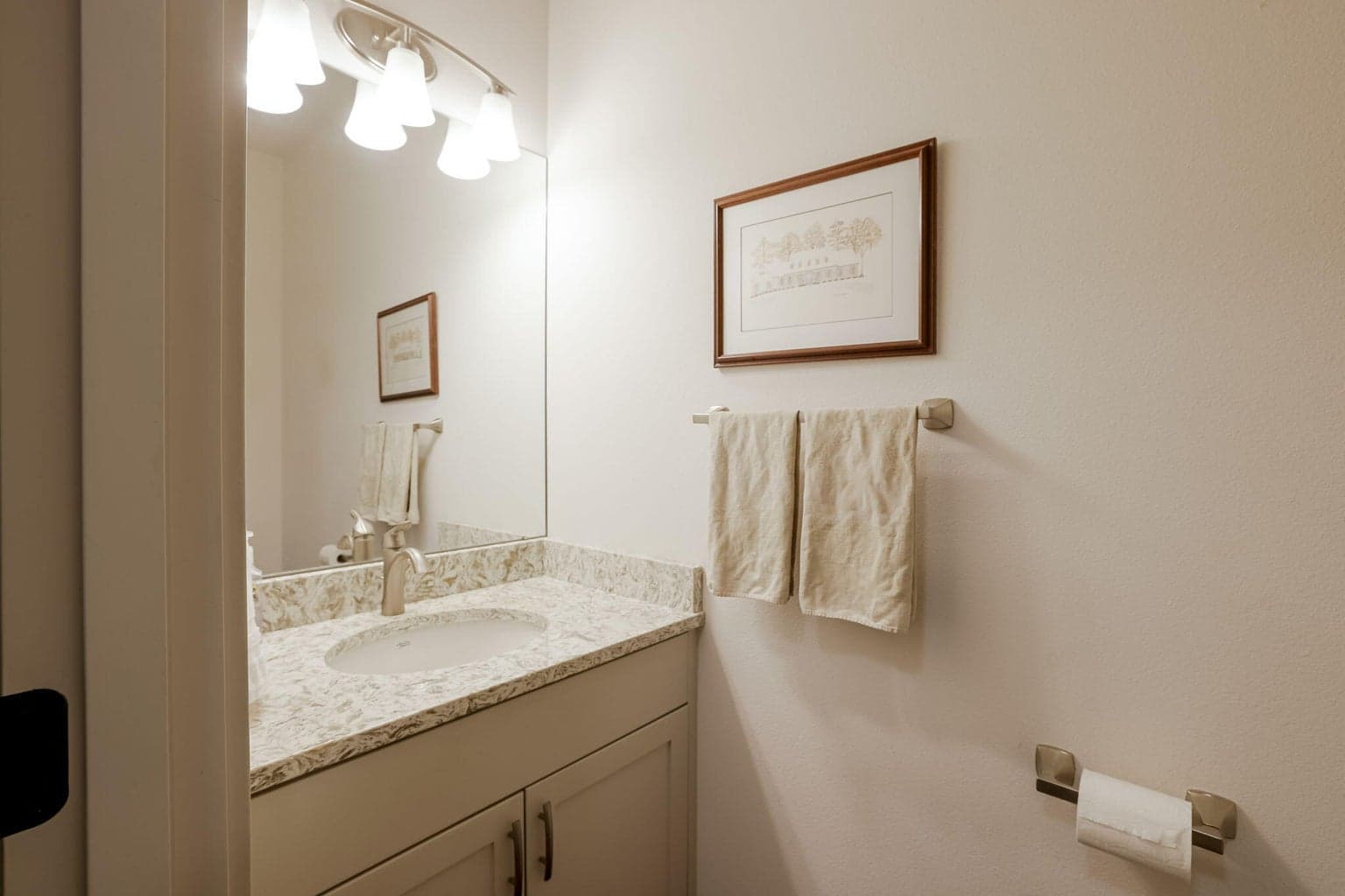 1/2 Bath Accessed Through the Laundry Room