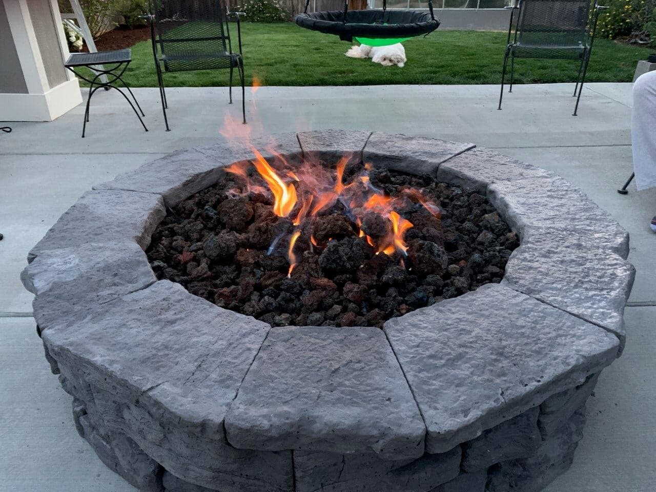 Adjustable Flame Fire Pit