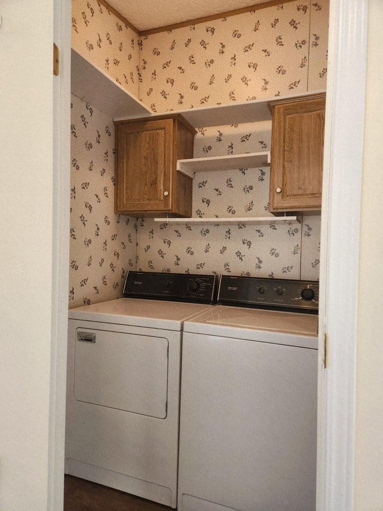 Laundry room is private and washer and dryer are included.