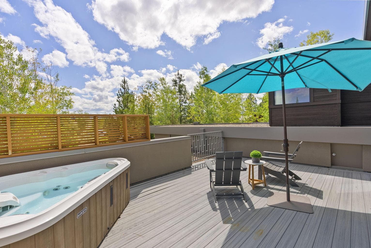 Enjoy Mt. Bachelor views through the Aspens.