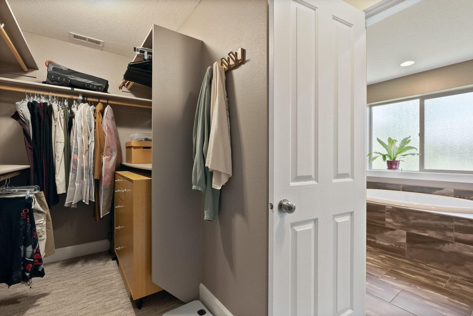 Primary closet