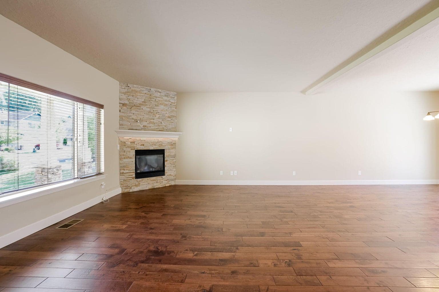 Living Room with gas fireplace