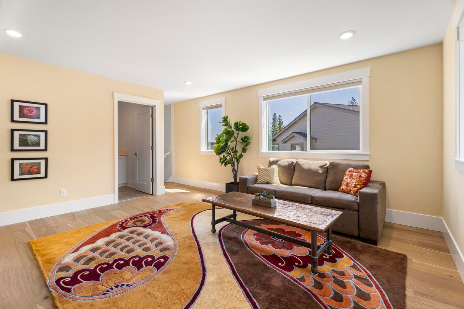 Door leads to laundry room