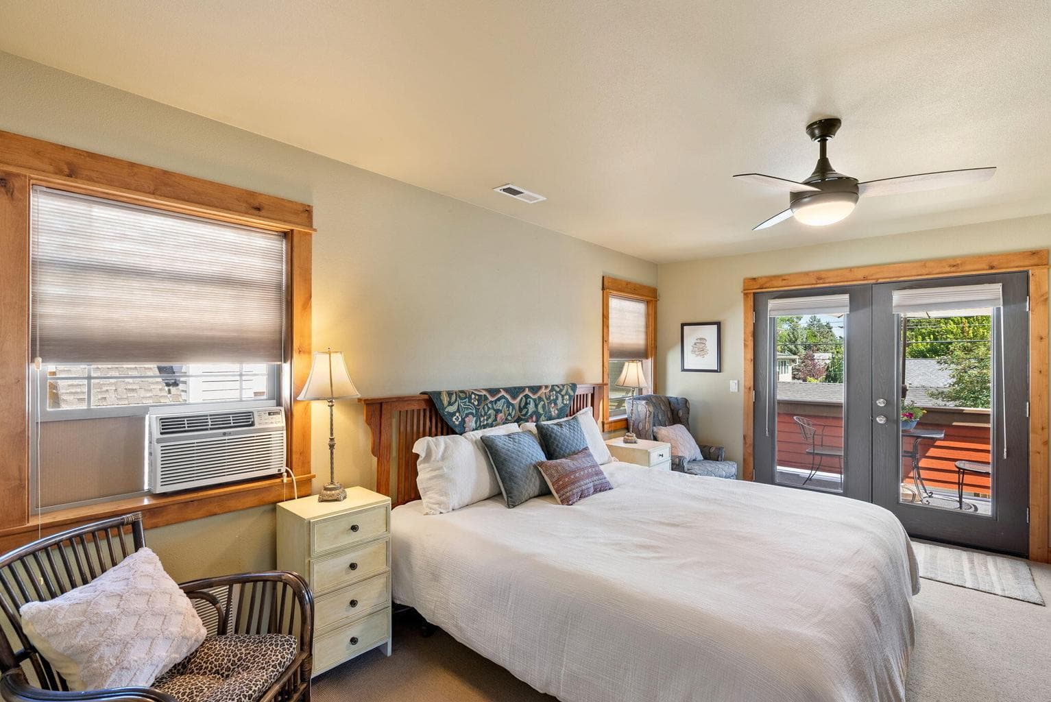 Primary Bedroom with personal balcony