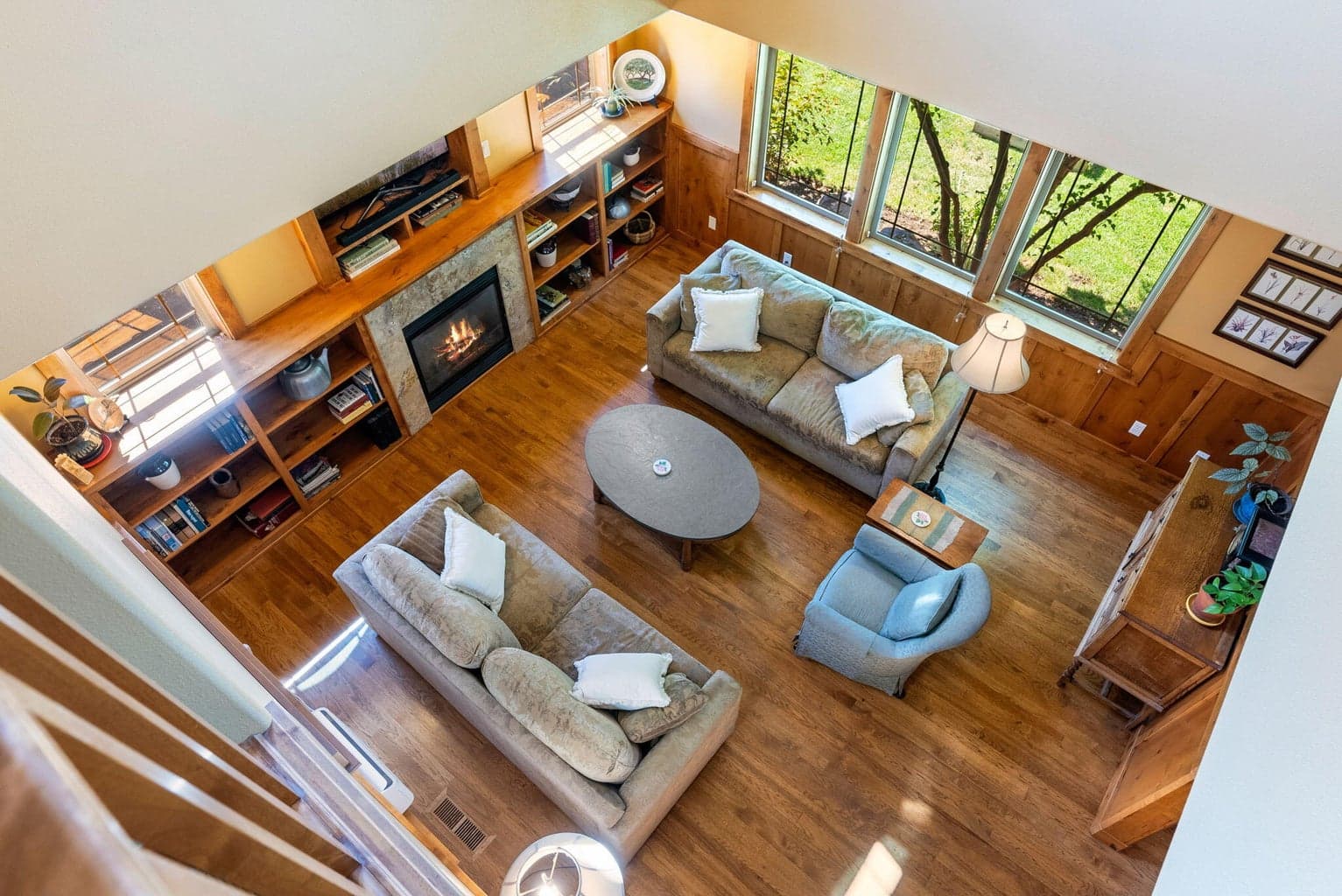 View from upstairs flex-bonus space