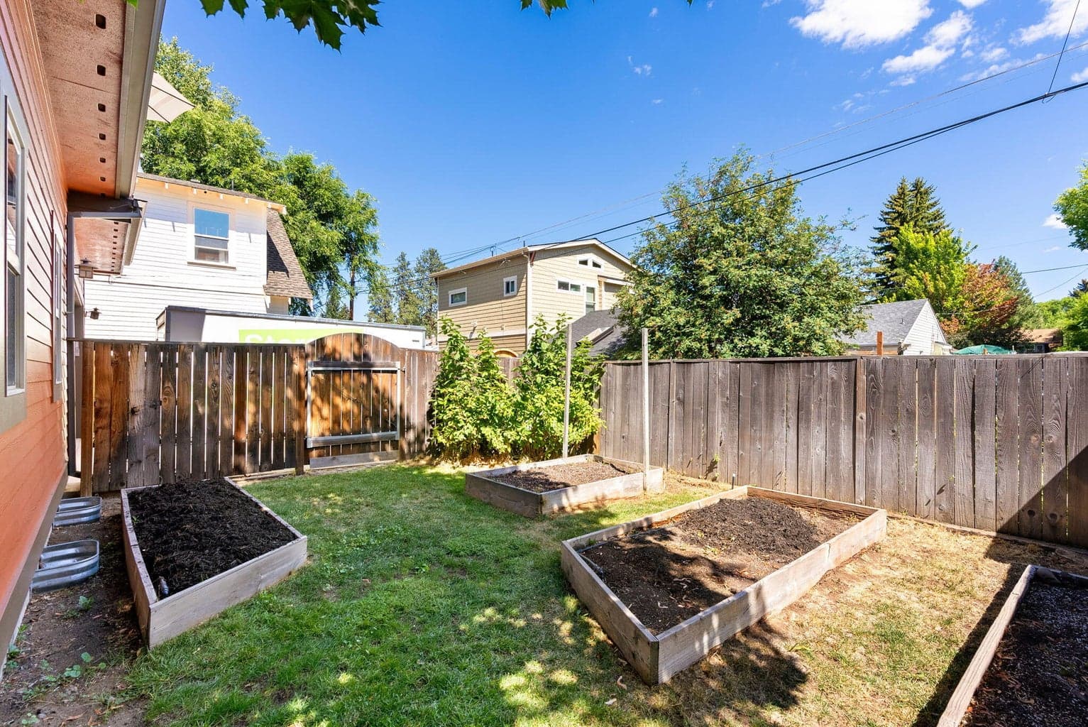 Backyard; Gated; Exits to concrete parking, garage, & alley