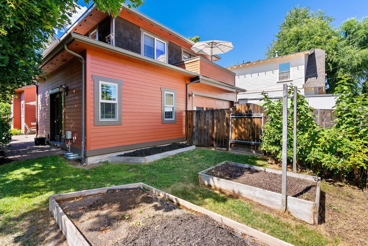 Backyard; Gated; Exits to concrete parking, garage, & alley