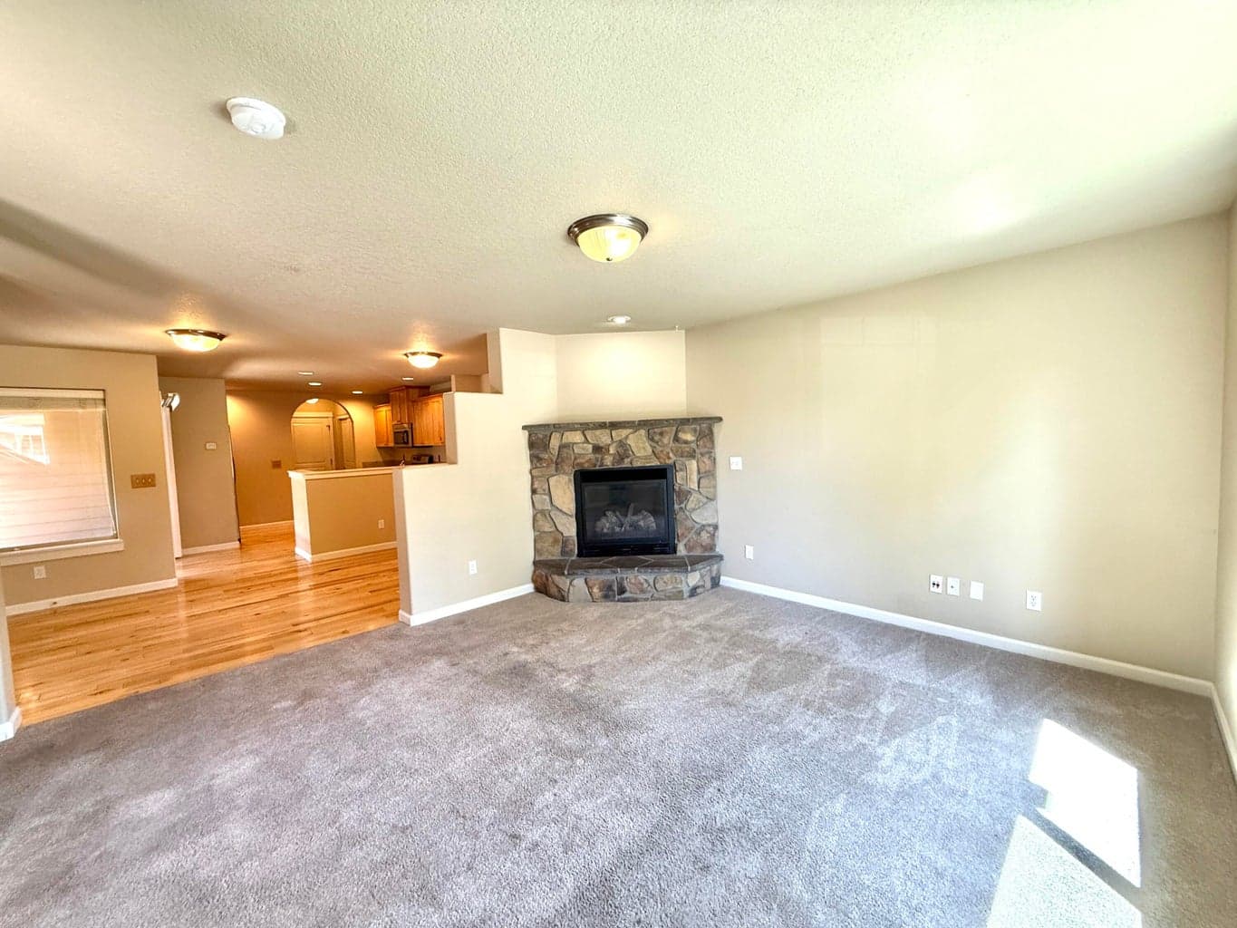 Family Room with gas fireplace