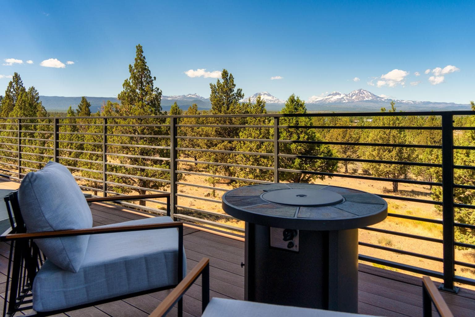 Amazing living and views from the deck