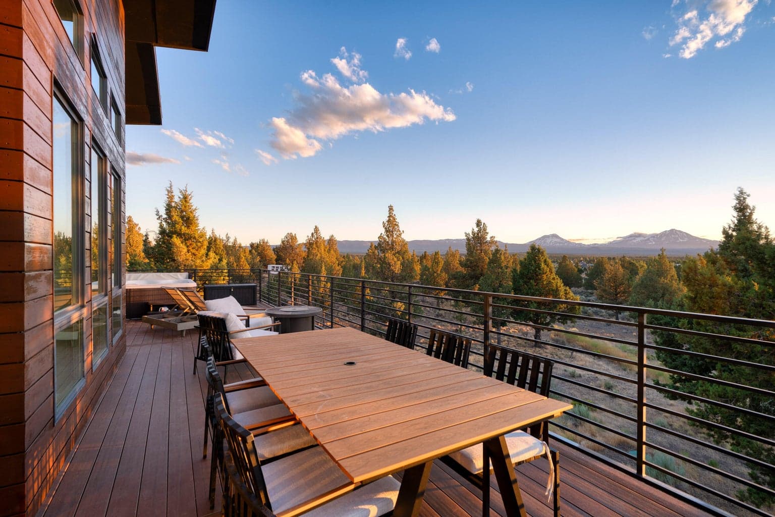 Amazing living and views from the deck