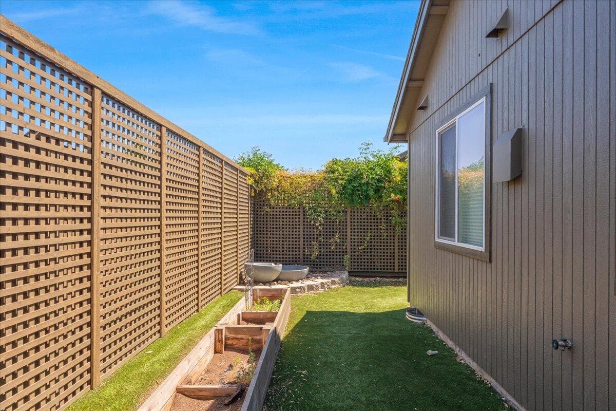 Planter Boxes and Water Feature